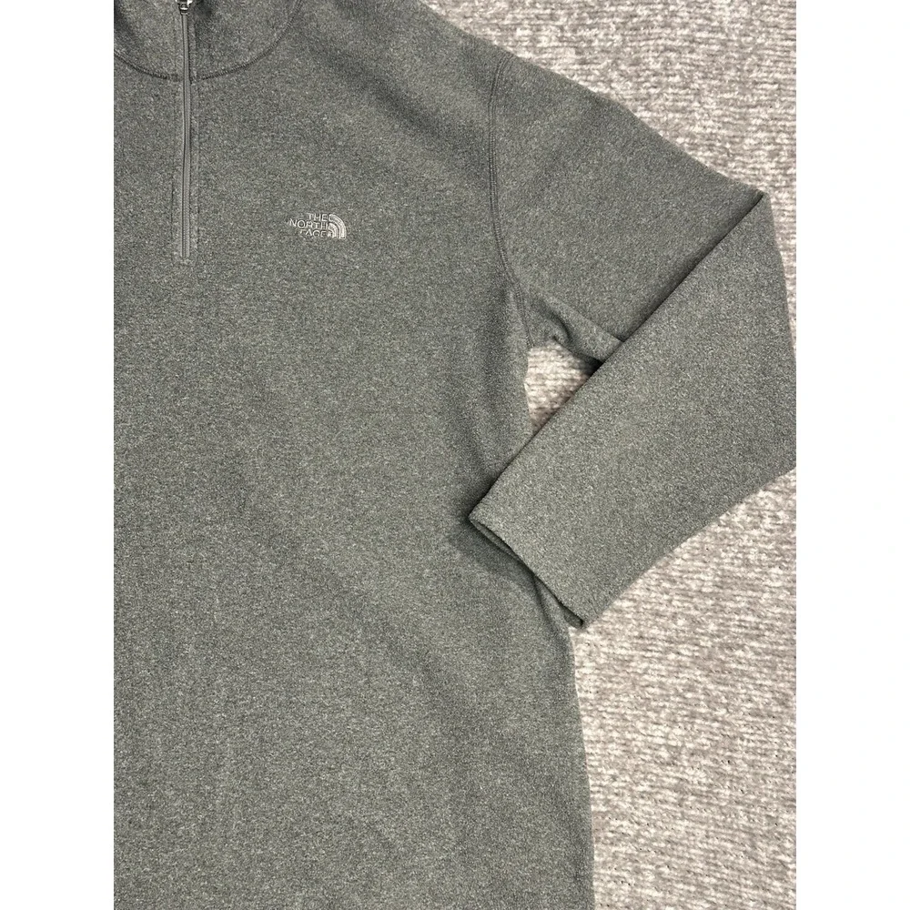 VINTAGE The North Face Quarter Zip Fleece Pullover Men's XXL Gray Outdoor Jacket